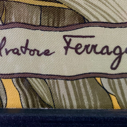 One-of-a-Kind Framed Salvatore Ferragamo Silk Scarf