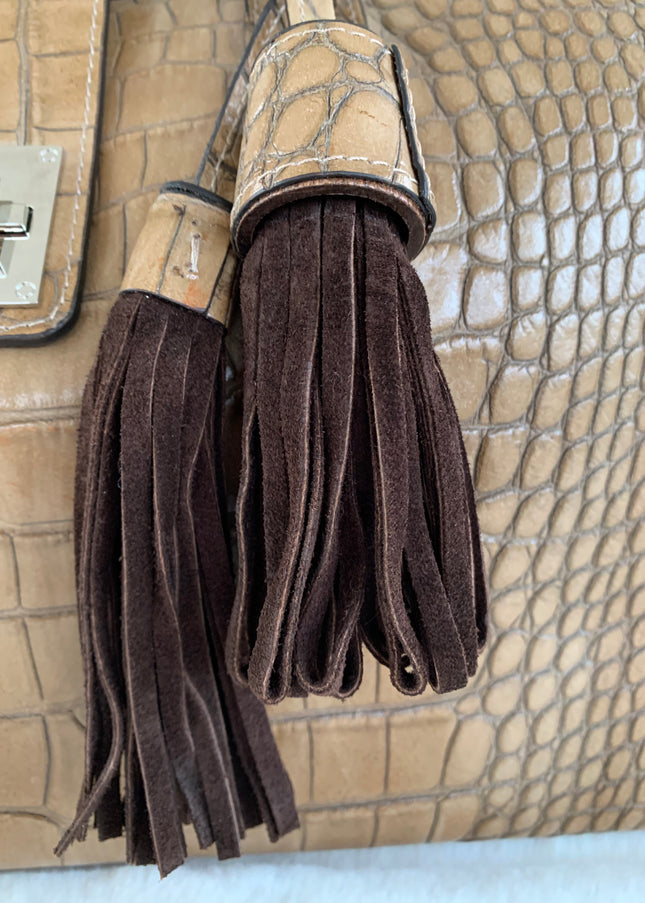 Claudia Firenze Genuine Leather Tote Bag