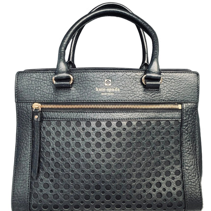 Kate Spade Black Leather Satchel Bag