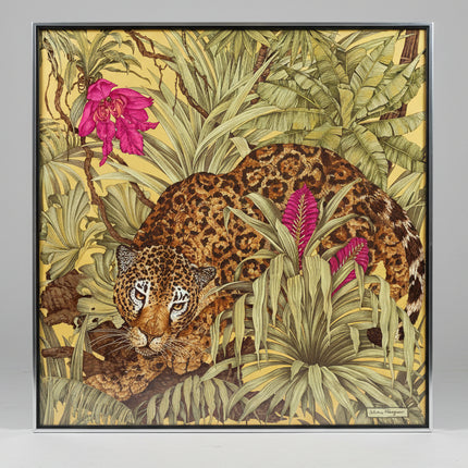 One-of-a-Kind Framed Salvatore Ferragamo Silk Scarf